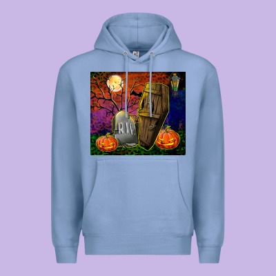 Headstone And Coffin Tumbler Premium Hoodie Designed By Bundleandbundleshop