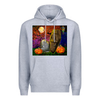 Heather Grey headstone and coffin tumbler Premium Hoodie - BundleAndBundleShop