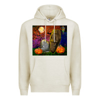Oatmeal Heather headstone and coffin tumbler Premium Hoodie - BundleAndBundleShop