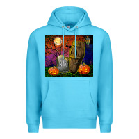 Ocean Blue headstone and coffin tumbler Premium Hoodie - BundleAndBundleShop