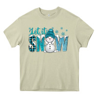 Mossy let it snow with cute snowman bbs Heavy Core Tee - BundleAndBundleShop