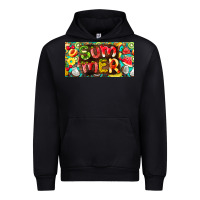 Black summer with fruits license plate Urban Hoodie - BarkalooDesign