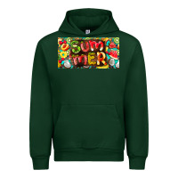 Forest Green summer with fruits license plate Urban Hoodie - BarkalooDesign
