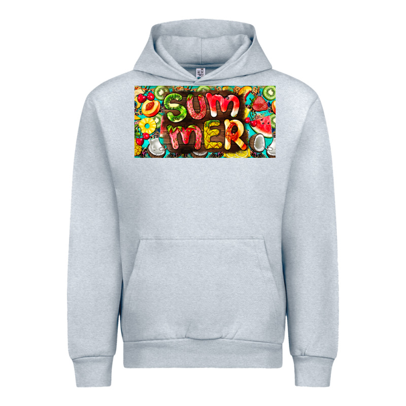 Summer With Fruits License Plate Urban Hoodie by BarkalooDesign | Teevron