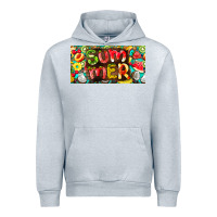 Heather Grey summer with fruits license plate Urban Hoodie - BarkalooDesign