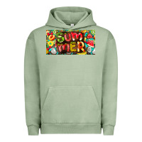 Pigment Oil Green summer with fruits license plate Urban Hoodie - BarkalooDesign
