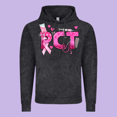 Breast Cancer Pct Patient Care Technician Vintage Hoodie Designed By Texasbilliewilder