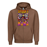 Chestnut Spooky Mama Zipper Hoodie - CowhideDigitalArt