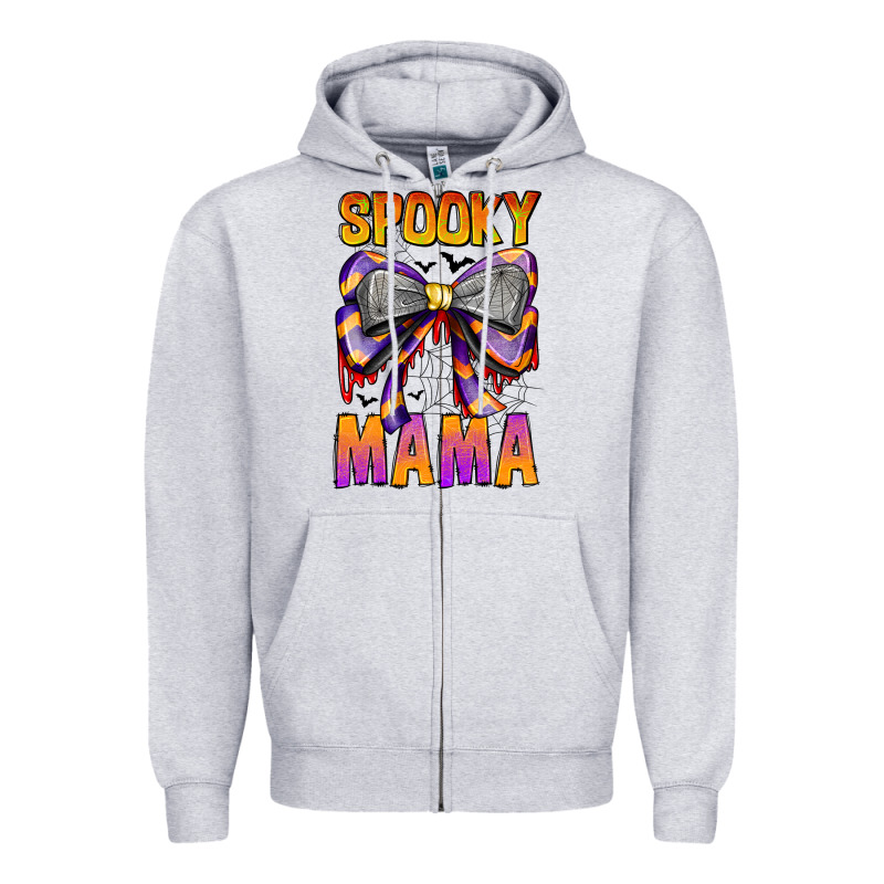 Spooky Mama Zipper Hoodie by CowhideDigitalArt | Teevron