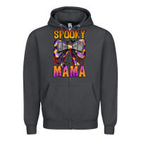 Smoke Spooky Mama Zipper Hoodie - CowhideDigitalArt