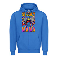 True Royal Spooky Mama Zipper Hoodie - CowhideDigitalArt