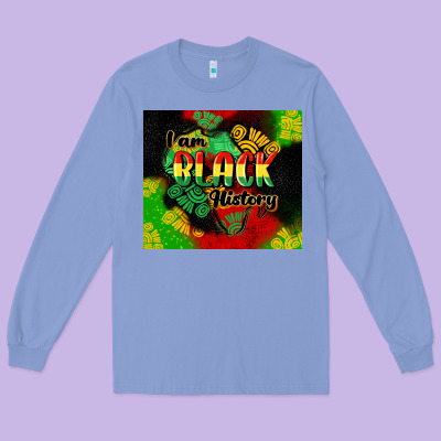 I Am Black History Tumbler Cowgirl Long Sleeve Tee Designed By Cowgirlartshop
