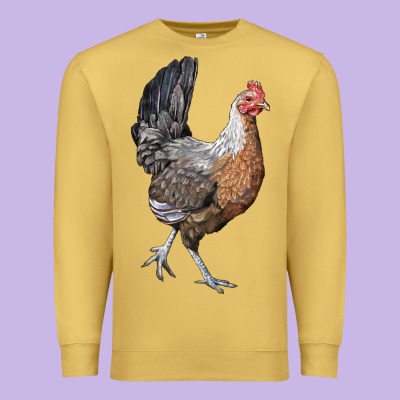 American Game Chicken Premium Sweatshirt Designed By Lillyallendesigns