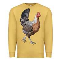 Antique Gold American Game Chicken Premium Sweatshirt - LillyAllenDesigns