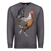 Charcoal Heather American Game Chicken Premium Sweatshirt - LillyAllenDesigns