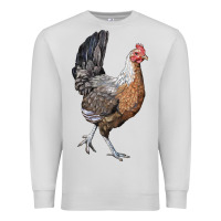 Dove Grey American Game Chicken Premium Sweatshirt - LillyAllenDesigns