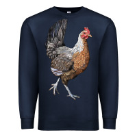 Navy American Game Chicken Premium Sweatshirt - LillyAllenDesigns