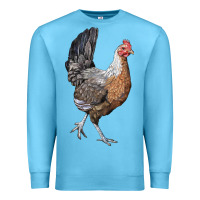 Ocean Blue American Game Chicken Premium Sweatshirt - LillyAllenDesigns
