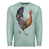 Seafoam American Game Chicken Premium Sweatshirt - LillyAllenDesigns