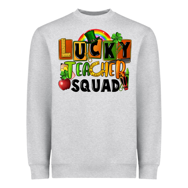 Lucky Teacher Squad St. Patricks Day Heavyweight Sweatshirt by FaDigitalArtStudio | Teevron