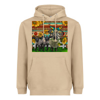 Mushroom Western Cute Hampshire Sheep Family Heavyweight Hoodie - LillyAllenDesigns