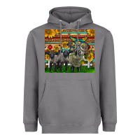 Storm Western Cute Hampshire Sheep Family Heavyweight Hoodie - LillyAllenDesigns