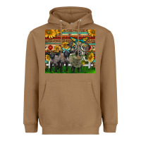Toasted Coconut Western Cute Hampshire Sheep Family Heavyweight Hoodie - LillyAllenDesigns