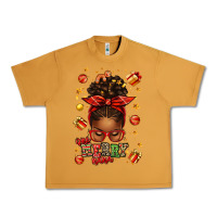 Peanut Butter one merry nana christmas afro messy bun Urban Heavy Tee - texasbilliewilder