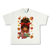 Pistachio one merry nana christmas afro messy bun Urban Heavy Tee - texasbilliewilder