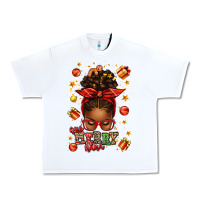 White one merry nana christmas afro messy bun Urban Heavy Tee - texasbilliewilder