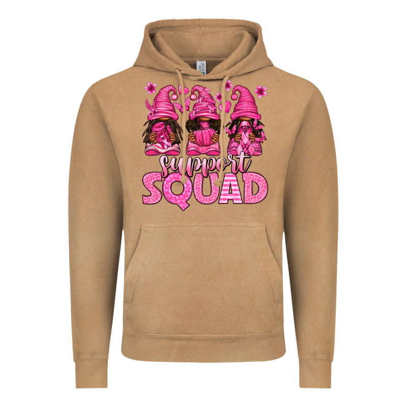 Breast Cancer Afro Gnomies Support Squad Vintage Hoodie by texasbilliewilder | Teevron