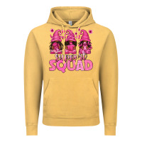 Vintage Mustard breast cancer afro gnomies support squad Vintage Hoodie - texasbilliewilder