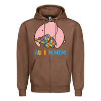 Chestnut autism awareness autism mom Zipper Hoodie - CowhideDigitalArt