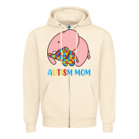 Sandshell autism awareness autism mom Zipper Hoodie - CowhideDigitalArt