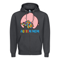 Autism Awareness Autism Mom Zipper Hoodie | Teevron