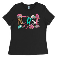 Black nurse Ladies Tee - LillyAllenDesigns