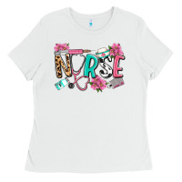 White nurse Ladies Tee - LillyAllenDesigns