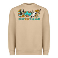 Mushroom peace love bull skull bbs Heavyweight Sweatshirt - BundleAndBundleShop