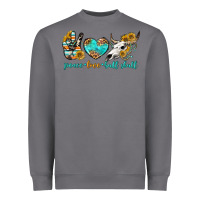 Storm peace love bull skull bbs Heavyweight Sweatshirt - BundleAndBundleShop