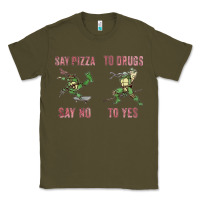 Army Green say pizza to drugs say no to yes Classic Tee - tuanDangUi