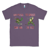 Lavender say pizza to drugs say no to yes Classic Tee - tuanDangUi