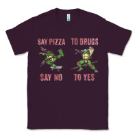 Plum say pizza to drugs say no to yes Classic Tee - tuanDangUi