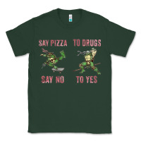 Sports Green say pizza to drugs say no to yes Classic Tee - tuanDangUi