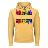 Vintage Mustard custom name crayons Vintage Hoodie - texasbilliewilder