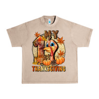 French Oak My 1st Thanksgiving Urban Heavy Tee - NancyCooperArtShop