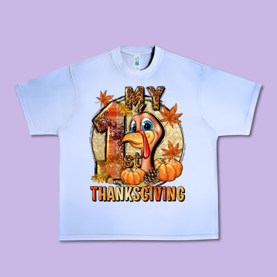 My 1st Thanksgiving Urban Heavy Tee Designed By Nancycooperartshop
