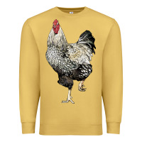 Antique Gold wyandotte rooster Premium Sweatshirt - LillyAllenDesigns