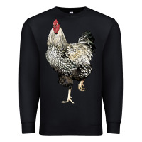 Black wyandotte rooster Premium Sweatshirt - LillyAllenDesigns