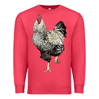 Cardinal wyandotte rooster Premium Sweatshirt - LillyAllenDesigns