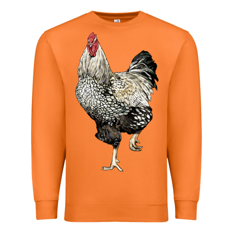 Wyandotte Rooster Premium Sweatshirt by LillyAllenDesigns | Teevron